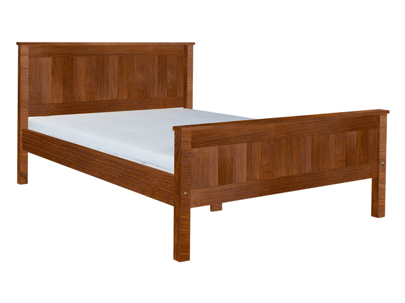 Łóżko 180x200 Natural wood z drewna litego, kolor kasztan 550834