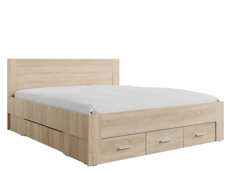 Łóżko 180x200 sypialniane MIRAO z szufladami 946016