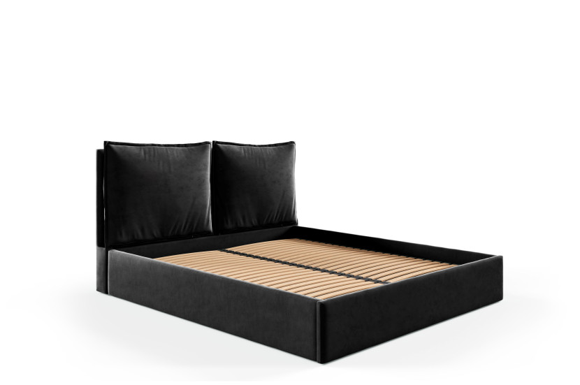 Łóżko 180x200 z pojemnikiem , metalowy stelaż GLAM riviera 100 572506