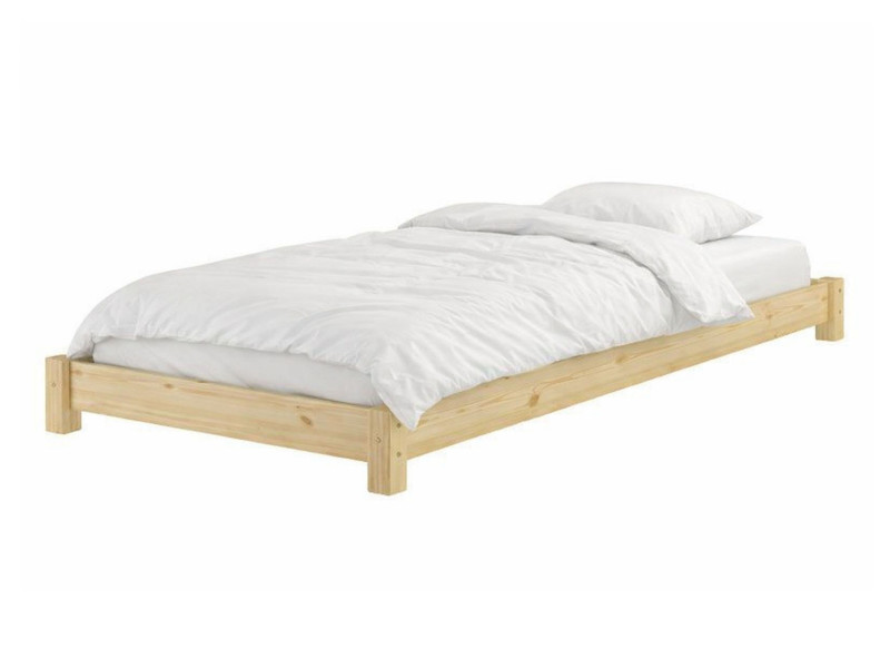 Łóżko 90x200 Futon drewniane, kolor sosna lakierowana 970231