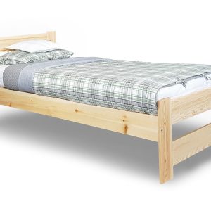 Łóżko 90×200 Hotelowe Sosnowe, kolor sosnowy 108027