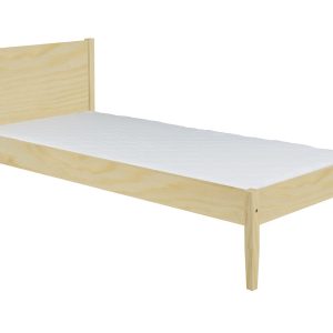 Łóżko 90×200 pojedyncze drewniane młodzieżowe Presto, kolor sosnowy 656151