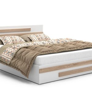 Łóżko ALDO BETA 120×200 z płyty laminowanej – białe 718136 Łóżko ALDO BETA 120×200 z płyty laminowanej – białe 718136