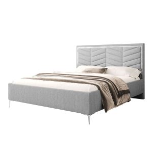Łóżko AURORA II 140×200 Boston Light Grey 220792 Łóżko AURORA II 140×200 Boston Light Grey 220792