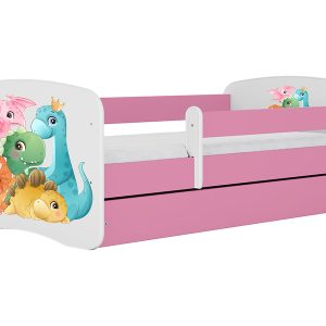 Łóżko Babydreams 140×70 dinusie z szufladą różowe 774968 Łóżko Babydreams 140×70 dinusie z szufladą różowe 774968