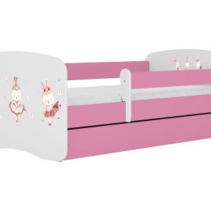 Łóżko Babydreams 140×70 króliczki z szufladą różowe 774974 Łóżko Babydreams 140×70 króliczki z szufladą różowe 774974
