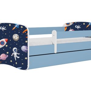 Łóżko Babydreams 160×80 kosmos z szufladą niebieskie 774957