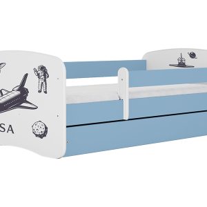 Łóżko Babydreams 160×80 nasa z szufladą niebieskie 774960
