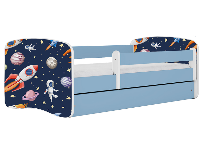 Łóżko Babydreams 180x80 kosmos z szufladą niebieskie 774958