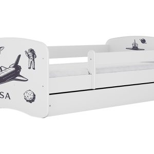 Łóżko Babydreams 180×80 nasa z szufladą białe 774955 Łóżko Babydreams 180×80 nasa z szufladą białe 774955