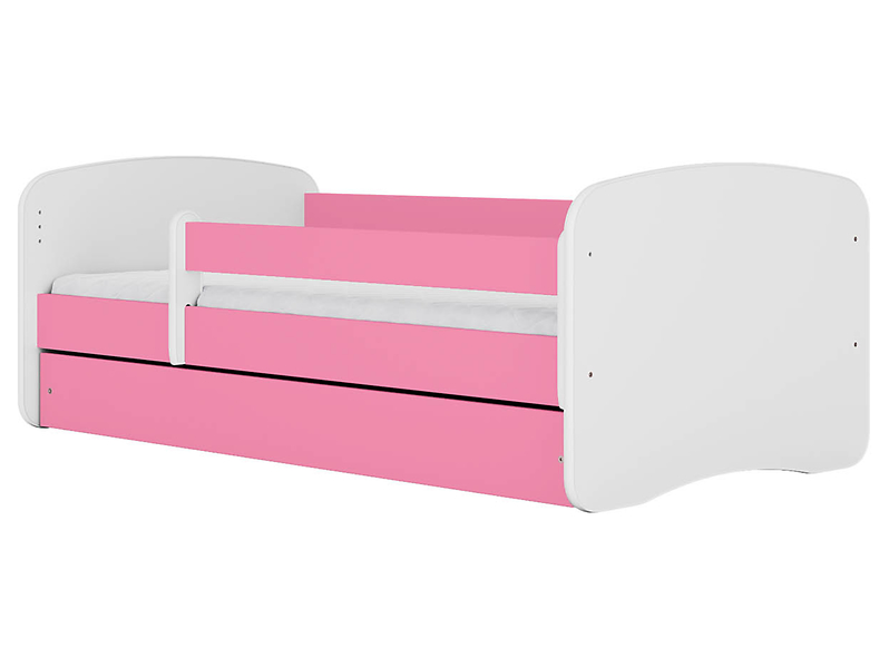 Łóżko Babydreams 180x80 z szufladą różowe 102262