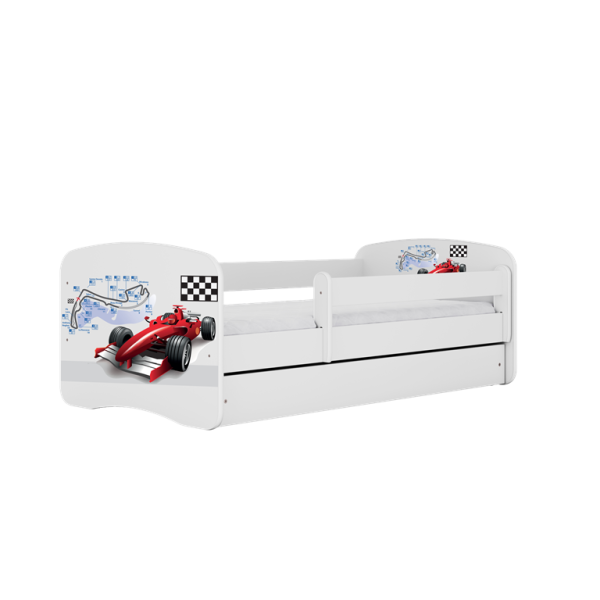 Łóżko Babydreams białe Formuła z szufladą materac piankowy 160x80 1054196