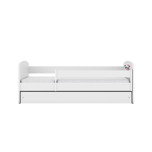 Łóżko Babydreams białe Panda z szufladą materac piankowy 160×80 1054354 Łóżko Babydreams białe Panda z szufladą materac piankowy 160×80 1054354