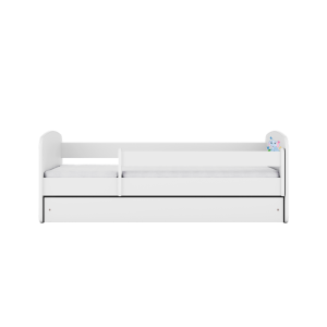 Łóżko Babydreams białe Słonik z szufladą materac piankowy 140×70 1054461 Łóżko Babydreams białe Słonik z szufladą materac piankowy 140×70 1054461