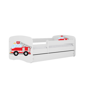 Łóżko Babydreams białe Straż pożarna z szufladą materac piankowy 140×70 1053959 Łóżko Babydreams białe Straż pożarna z szufladą materac piankowy 140×70 1053959