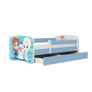 Łóżko Babydreams niebieskie Kraina Lodu z szufladą materac piankowy 180×80 1054174 Łóżko Babydreams niebieskie Kraina Lodu z szufladą materac piankowy 180×80 1054174