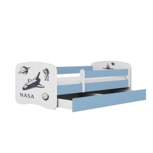 Łóżko Babydreams niebieskie Nasa z szufladą materac piankowy 180×80 1053990 Łóżko Babydreams niebieskie Nasa z szufladą materac piankowy 180×80 1053990