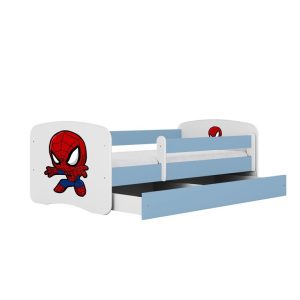 Łóżko Babydreams niebieskie Spiderman z szufladą materac piankowy 160×80 1054506 Łóżko Babydreams niebieskie Spiderman z szufladą materac piankowy 160×80 1054506