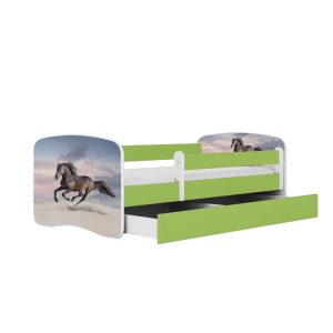 Łóżko Babydreams zielone Koń w galopie z szufladą materac piankowy 180×80 1054207 Łóżko Babydreams zielone Koń w galopie z szufladą materac piankowy 180×80 1054207