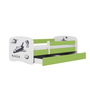 Łóżko Babydreams zielone Nasa z szufladą materac piankowy 160×80 1054490 Łóżko Babydreams zielone Nasa z szufladą materac piankowy 160×80 1054490