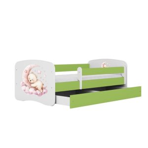 Łóżko Babydreams zielone Sen z szufladą materac piankowy 180×80 1054260 Łóżko Babydreams zielone Sen z szufladą materac piankowy 180×80 1054260