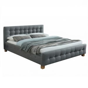 Łóżko BARCELONA 160×200 szare bez szuflady/bez materaca 991398 Łóżko BARCELONA 160×200 szare bez szuflady/bez materaca 991398