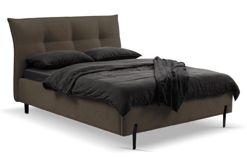 Łóżko Biscuit 180x200cm brązowe Cosy pojemnik na pościel 669634