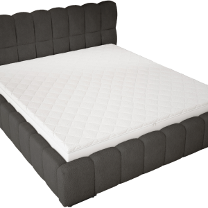 Łóżko boucle 140×200 Avilla do sypialni, stelaż metalowy – Czarny 1053348 Łóżko boucle 140×200 Avilla do sypialni, stelaż metalowy – Czarny 1053348