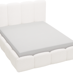 Łóżko boucle 180×200 Merkad, pojemnik, stelaż metalowy – Kremowy 1053840 Łóżko boucle 180×200 Merkad, pojemnik, stelaż metalowy – Kremowy 1053840