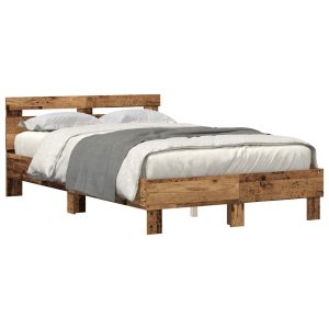 Łóżko Brązowe Rama Łóżka Ze Stelażem Do Sypialni Pokoju 120 x 190 cm 828362 Łóżko Brązowe Rama Łóżka Ze Stelażem Do Sypialni Pokoju 120 x 190 cm 828362
