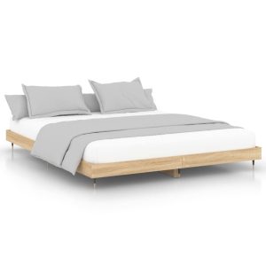 Łóżko Brązowe Rama Łóżka Ze Stelażem Do Sypialni Pokoju 120×200 cm 831606 Łóżko Brązowe Rama Łóżka Ze Stelażem Do Sypialni Pokoju 120×200 cm 831606
