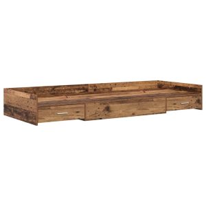 Łóżko Brązowe Rama Łóżka Ze Stelażem Do Sypialni Pokoju 80 x 200 cm 827943 Łóżko Brązowe Rama Łóżka Ze Stelażem Do Sypialni Pokoju 80 x 200 cm 827943