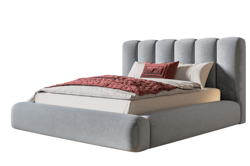 Łóżko tapicerowane ALVA MAXI 140x200 ze stelażem metalowym 1056859