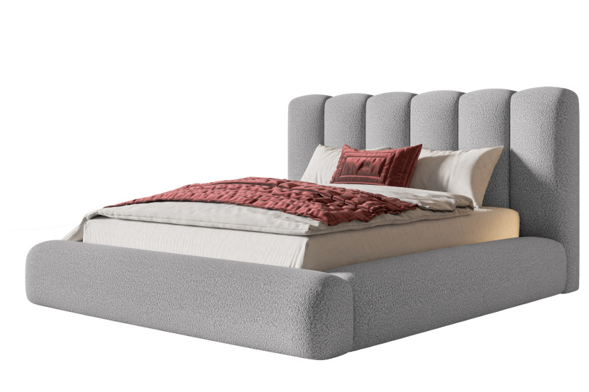 Łóżko tapicerowane ALVA MAXI 160x200 ze stelażem metalowym 1056646