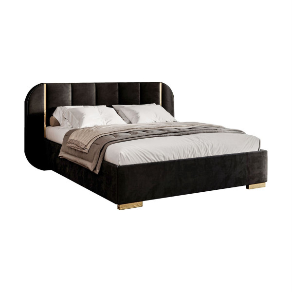 Łóżko tapicerowane AMARA GOLD, 140x200, Royal Velvet 254 847139