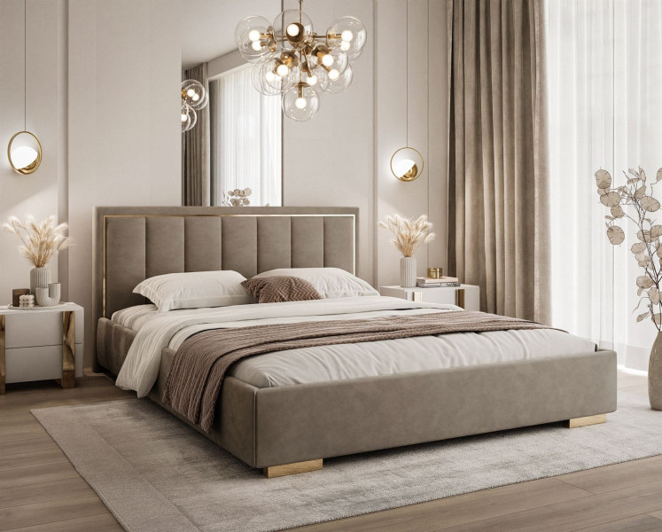 Łóżko tapicerowane AURELIA 140x200 French Velvet 656 270446