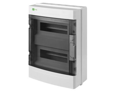 Rozdzielnica n/t RN 2/24 (N+PE) IP40 RAL9003+drzwi transparentne 405x304x146mm, Ep-Lux Plus | 1906-01 Elektro-Plast Nasielsk