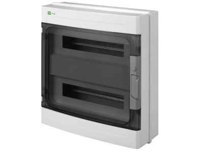 Rozdzielnica n/t RN 2/36 (N+PE) IP40 RAL9003+drzwi transparentne 430x410x151mm, Ep-Lux Plus | 1912-01 Elektro-Plast Nasielsk