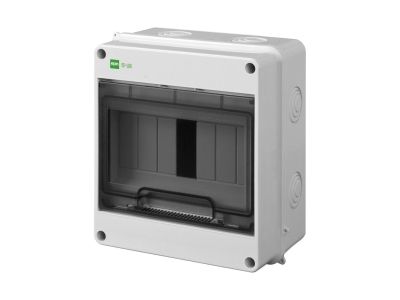 Rozdzielnica n/t RN 1/7 (N+PE) IP55 RAL7035+drzwi transparentne 157x173x96mm, Ep-Lux Plus | 1952-01 Elektro-Plast Nasielsk