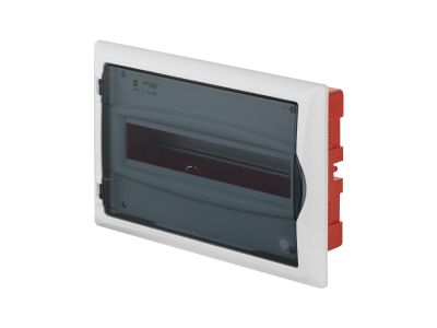 Rozdzielnica p/t RP 1/12 (N+PE), IP40, drzwi transparentne dymne 360x240x106mm, Economic Box | 2513-01 Elektro-Plast Nasielsk