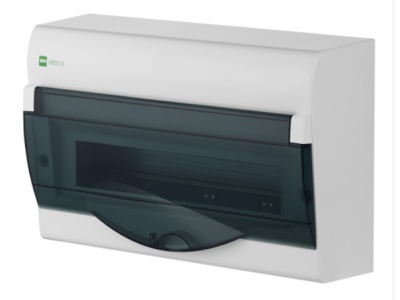 Rozdzielnica n/t RN 1×14+2 PE+N IP40 drzwi dymne 350x225x116 mm GREEN BOX | 2354-01 Elektro-Plast Nasielsk