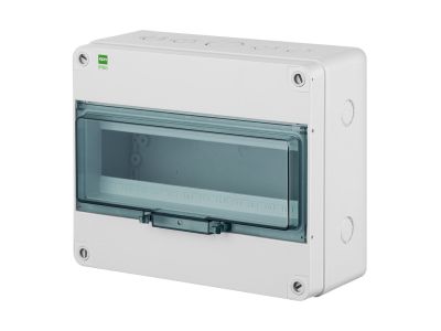 Rozdzielnica n/t RN 1×12+1 drzwi transparentne dymne (PE+N) IP65 HERMETICA | 2207-01 Elektro-Plast Nasielsk