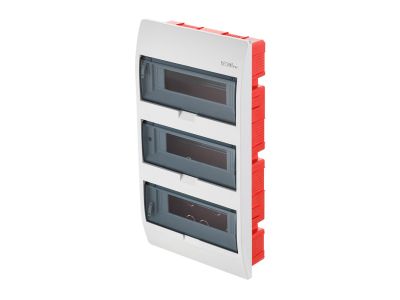 Rozdzielnica p/t RP 3×12 IP40 (PE+N) drzwi dymne, Elegant | 2416-01 Elektro-Plast Nasielsk