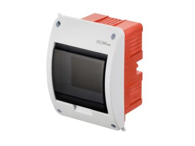 Rozdzielnica p/t RP 1×5 N IP40 drzwi transparentne dymne 116x156x93mm, Elegant | 2411-01 Elektro-Plast Nasielsk
