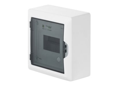 Rozdzielnica RN 1×6 PE+N, IP40, drzwi transparentne dymne, Economic Box | 2501-01 Elektro-Plast Nasielsk