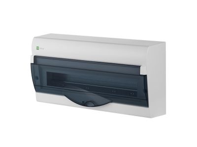 Rozdzielnica n/t RN 1×20+2 PE+N IP40 drzwi dymne 456x225x116 mm GREEN BOX | 2355-01 Elektro-Plast Nasielsk
