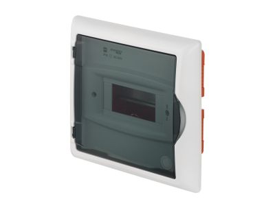 Rozdzielnica n/t 1×6 (PE+N), IP40, drzwi transparentne dymne, Economic Box | 2511-01 Elektro-Plast Nasielsk
