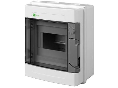 Rozdzielnica n/t RN 1/6 (N+PE) IP40 RAL7035+drzwi transparentne, Ep-Lux Plus | 1910-01 Elektro-Plast Nasielsk
