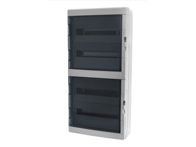 Rozdzielnica n/t RN 4×18 (N+PE) IP65 RAL7035+drzwi transparentne 870x432x160mm, Galant Plus | 1609-01 Elektro-Plast Nasielsk