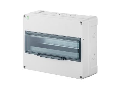 Rozdzielnica n/t RN 1×12+4 drzwi transparentne dymne (PE+N) IP65 HERMETICA | 2208-01 Elektro-Plast Nasielsk